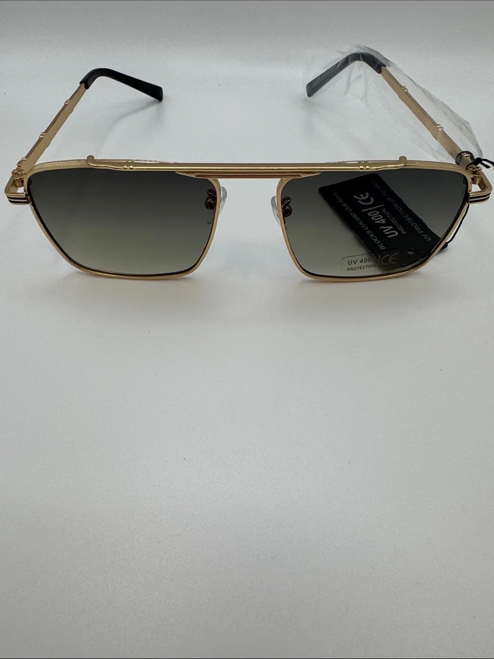 Gold Frame Grey Lens Women's Sunglasses